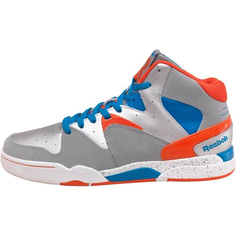 reebok blue and orange shoes.